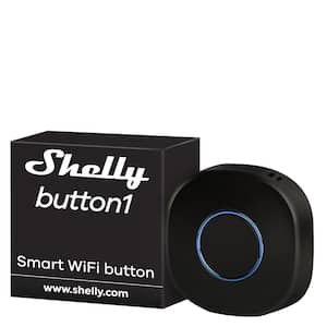 Button 1 Black, Wi-Fi Action and Scenes Activation Button, Home Automation, Remotely Control and ON/OFF Devices