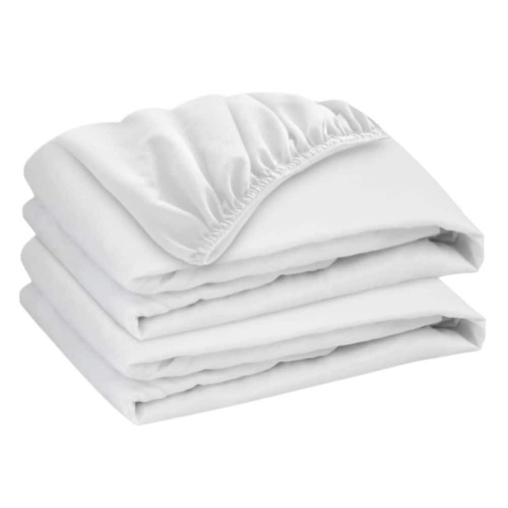 2-Pack 36 in. x 84 in. x 9 in. White Soft Hospital Bed Sheets with Elastic All Around for Home and Hospital Care Beds price history on PriceWatchPro
