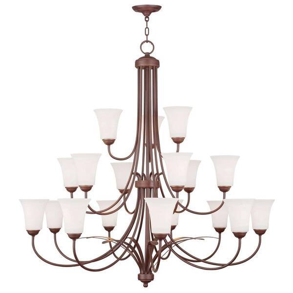 Livex Lighting Providence 18-Light Vintage Bronze Incandescent Ceiling Chandelier