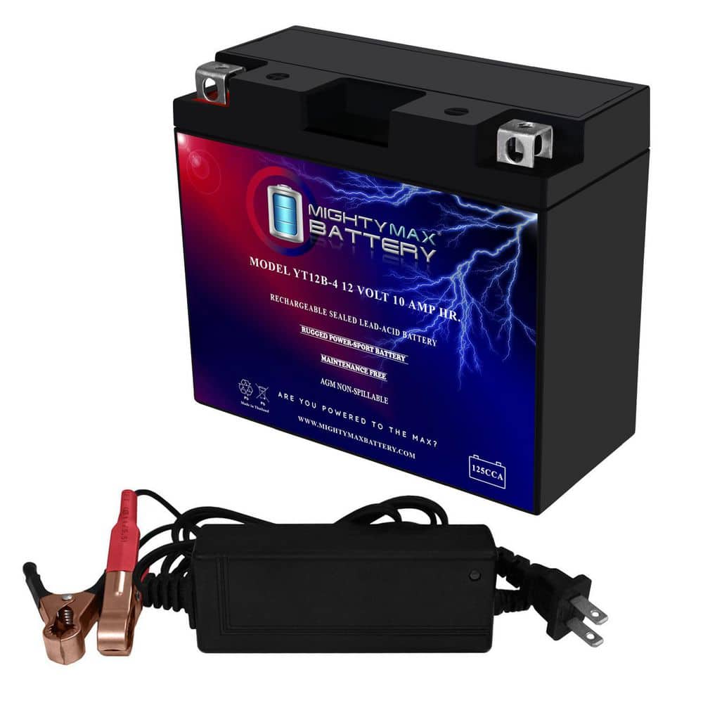 YT12B-4 Replacement Battery for BikeMaster MG12B-4 Plus 12-Volt 2Amp Charger price history on PriceWatchPro