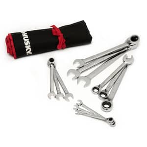 72-Tooth Reversible SAE Ratcheting Wrench Set (12-Piece)