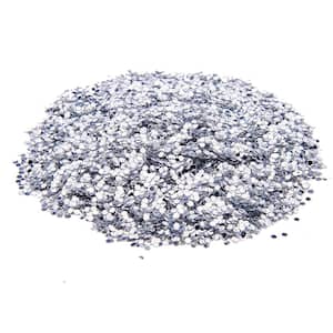 1 lb. of 1/16 in. Silver Foil Ceiling Glitter Covers 500 sq. ft.