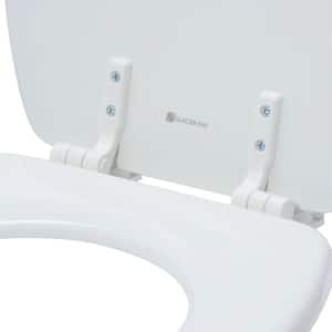 Lift-Off Elongated Easy Release Front Toilet Seat in White