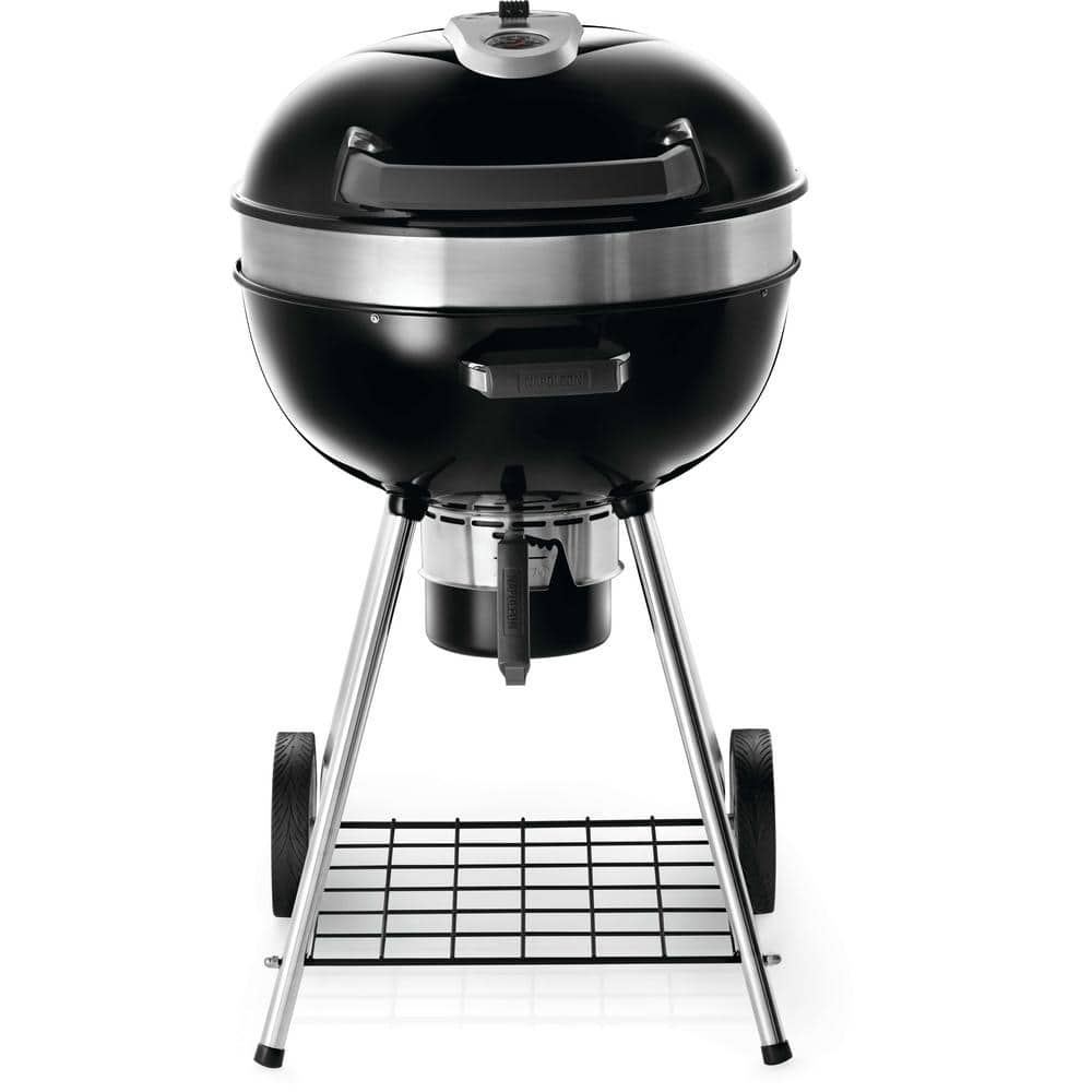 NAPOLEON 22 in. PRO Charcoal Kettle Grill in Black with BuiltIn ThermometerPRO22KLEG2 The