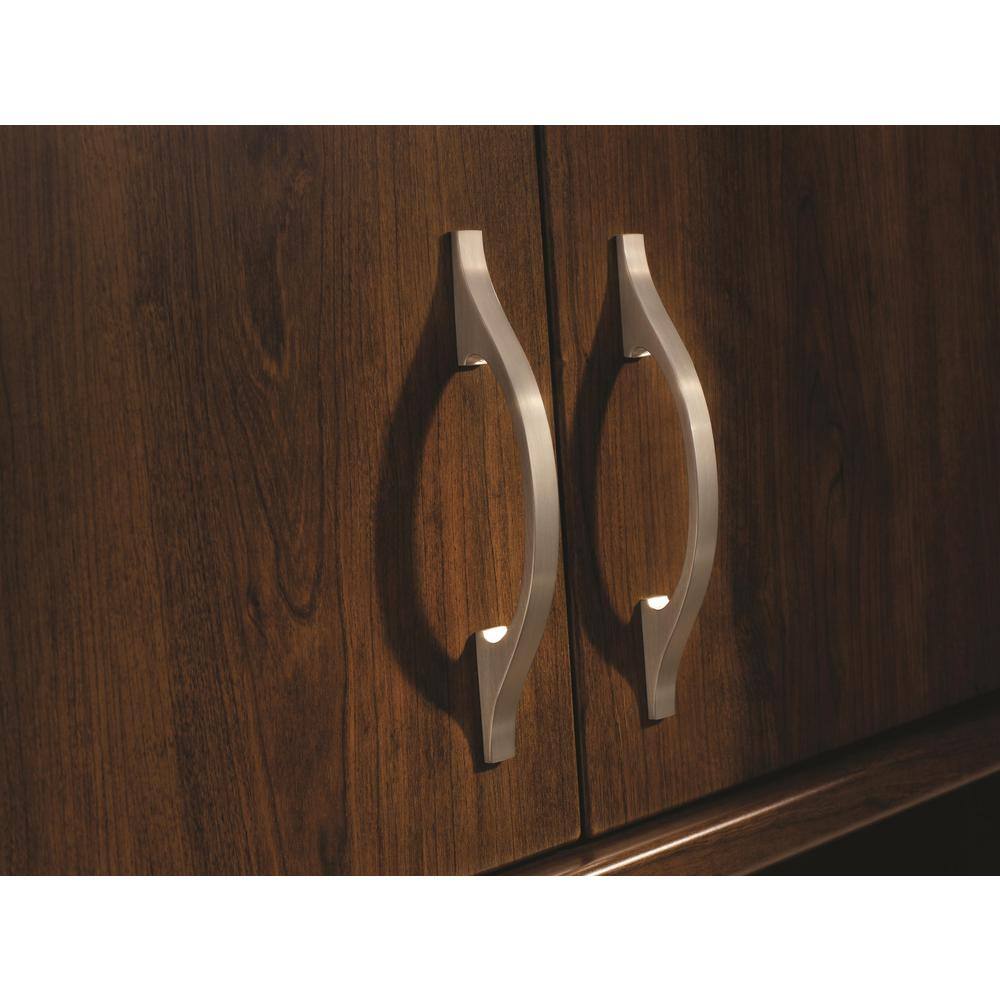 Sleek Brushed Nickel Modern Cabinet Pull with Mounting Hardware