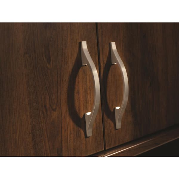 Conrad 3-3/4 in. (96mm) Modern Satin Nickel Arch Cabinet Pull