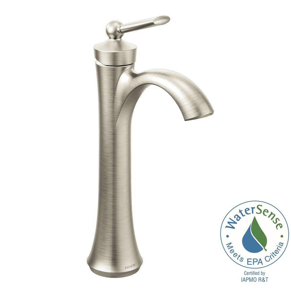 Elegant Distressed Bronze High Arc Vessel Bathroom Faucet
