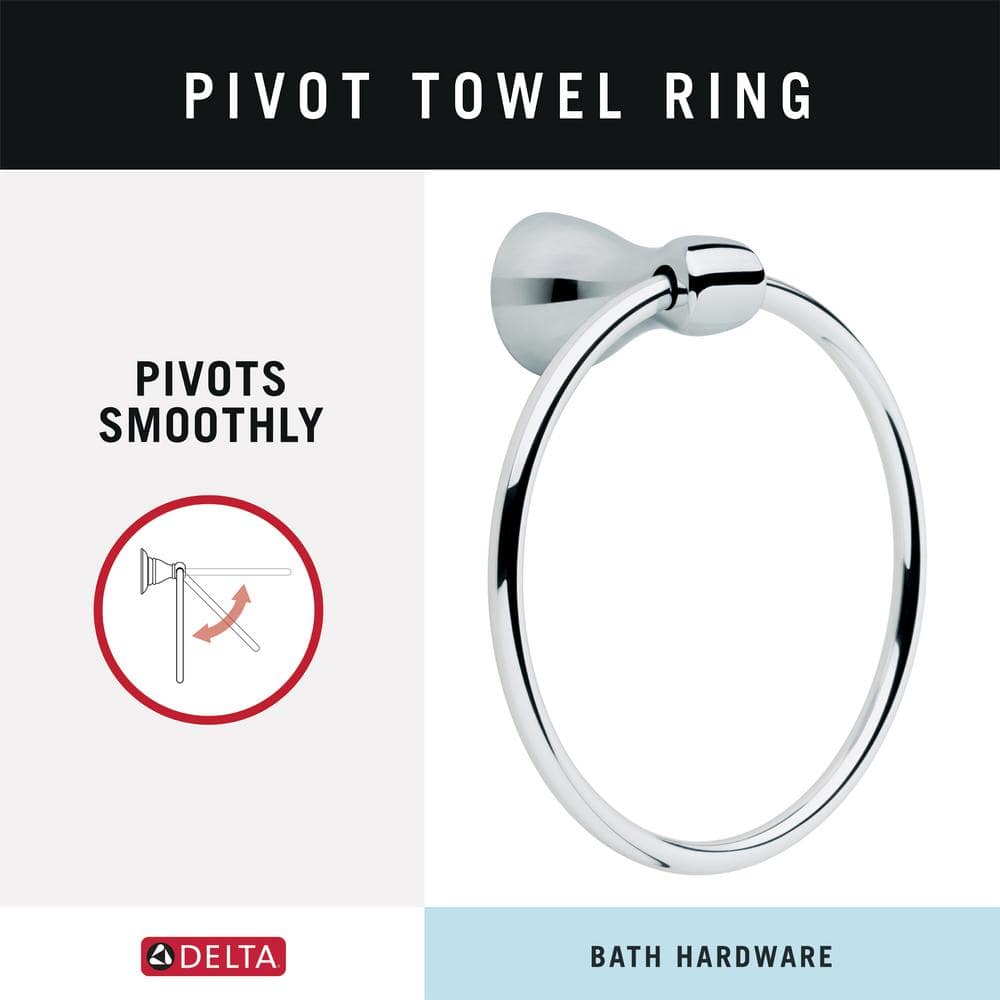 Foundations Polished Chrome 3-Piece Bathroom Hardware Set