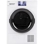 4.1 cu. ft. Smart 240 Volt White Stackable Electric Ventless Dryer, ENERGY STAR