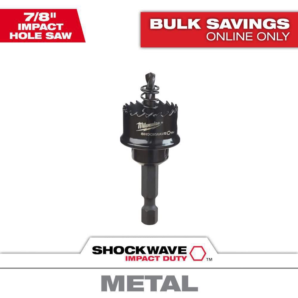 Milwaukee 7/8 in. SHOCKWAVE IMPACT DUTY Hole Saw 49-56-9810 - The