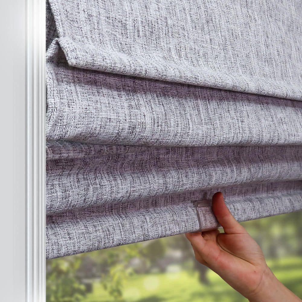 Lexington Gainsboro Cordless Blackout Fabric Roman Shade 48" x 72"