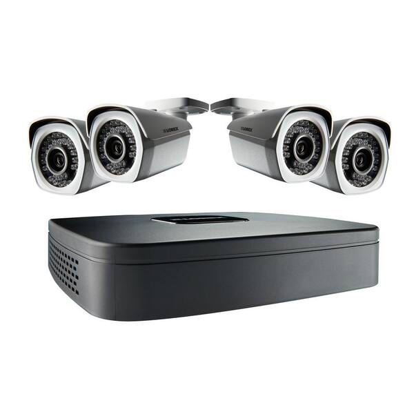 Lorex 4-Channel 1,080p High Definition NVR with HD Indoor/Outdoor Wired Cameras, 1TB HDD and FLIR Cloud Connectivity