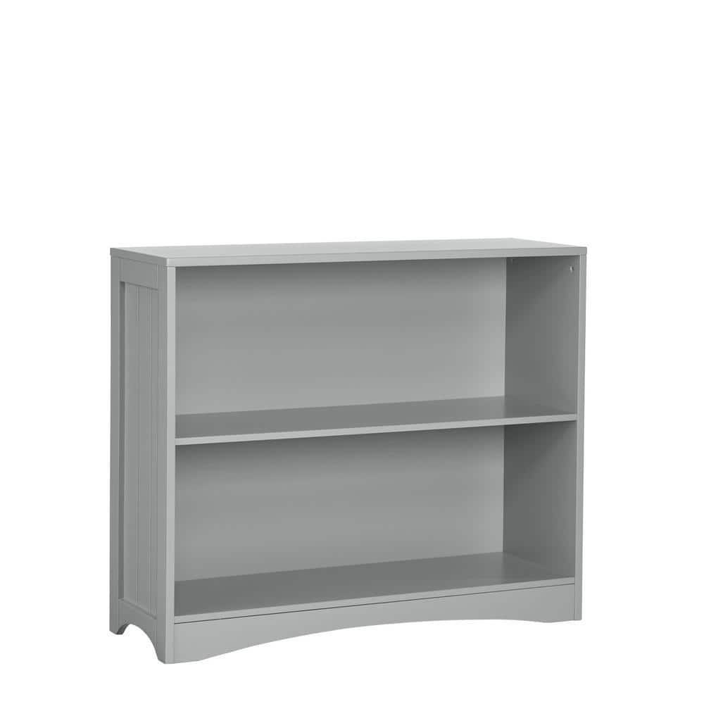 33.5 in. Wide White Painted 3-Shelf Kids Playroom Horizontal Toy Organizer with Open Storage Shelves
