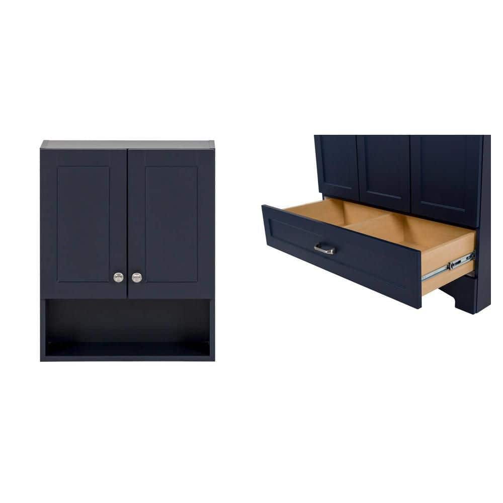 Bath Storage Cabinet キャビネット アメリカ　家具　雑貨 Alaterre Furniture Dorset 27 in. W Wall Mounted Bath Storage