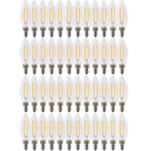 Feit Electric 100Watt Equivalent B10 E12 Candelabra Dimmable Filament