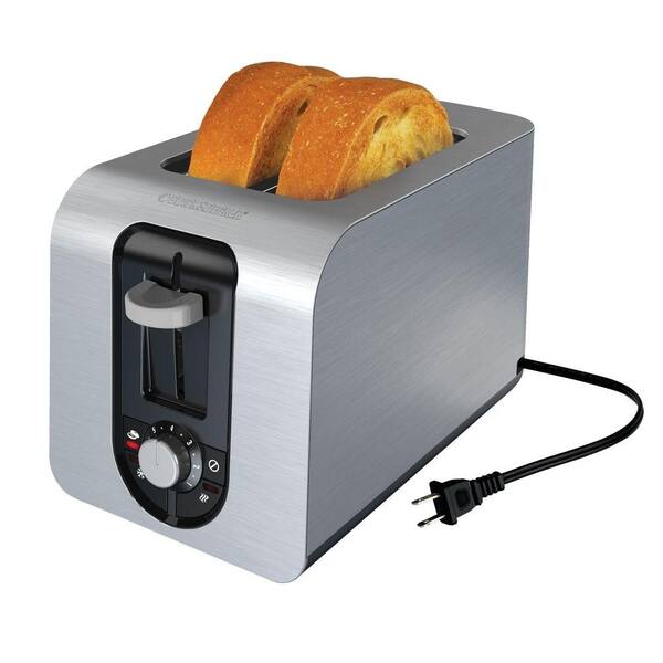 BLACK+DECKER 2-Slice Brushed Stainless Steel Toaster-DISCONTINUED