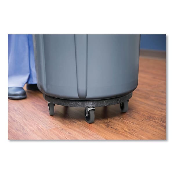 Rubbermaid® Black Plastic Trolley for Slim Jim® Trash Receptacles - 23  7/8L x 15W x 10 13/16H