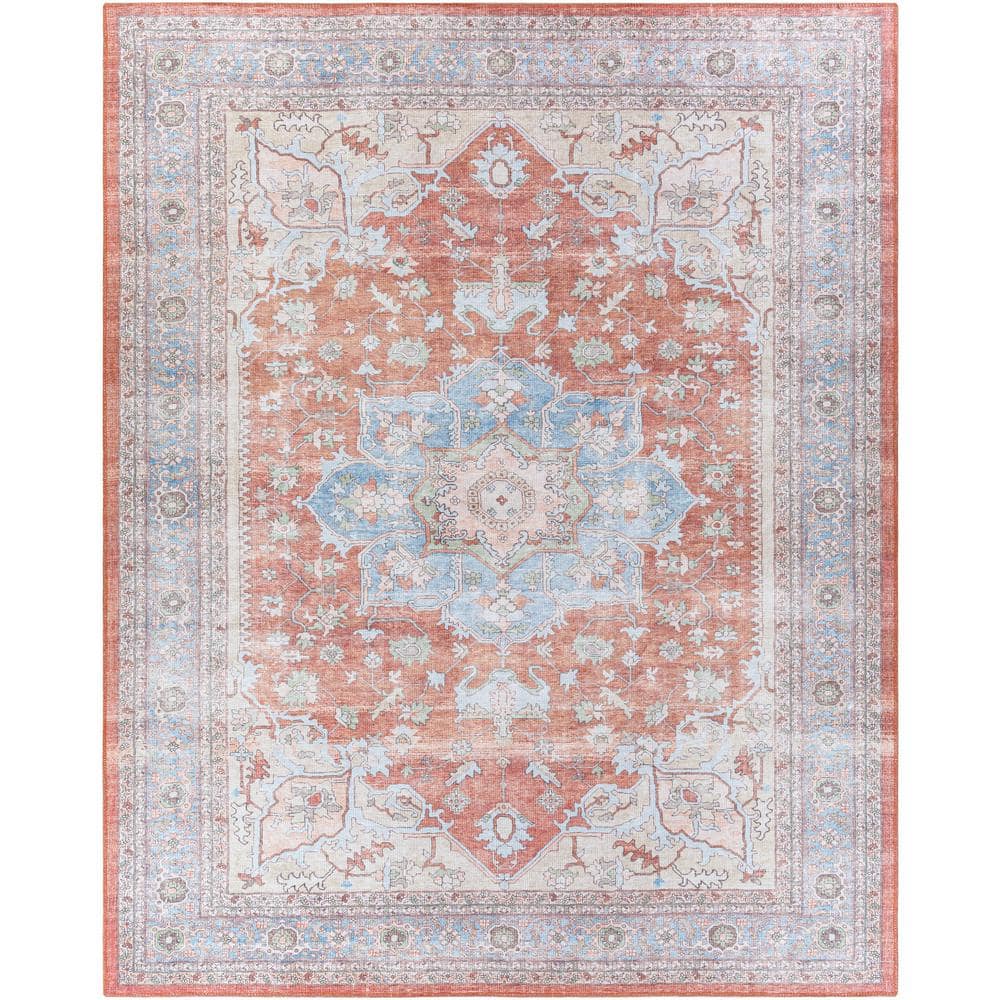 Luz Dark Brown 9 ft. x 12 ft. Traditional Indoor Machine-Washable Area Rug price history on PriceWatchPro
