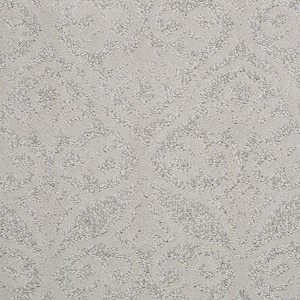 Perfectly Posh - Ecru - Beige 43 oz. Nylon Pattern Installed Carpet
