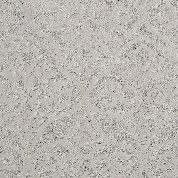 Lifeproof 8 in. x 8 in. Pattern Carpet Sample - Perfectly Posh - Color Ecru