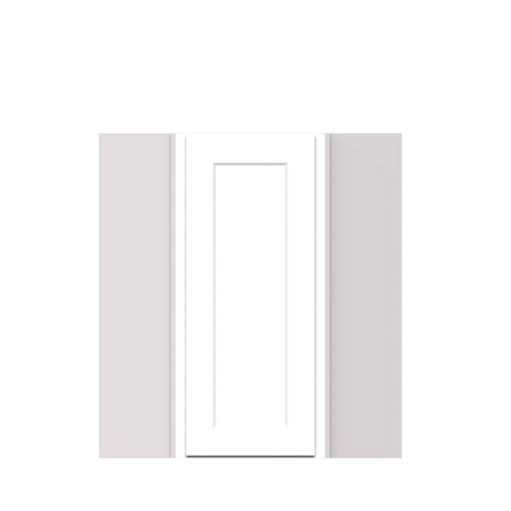24 in. W x 12 in. D x 36 in. H RTA Solid Wood Shaker Standard Corner Wall Kitchen Cabinet in White With Double shelves price history on PriceWatchPro