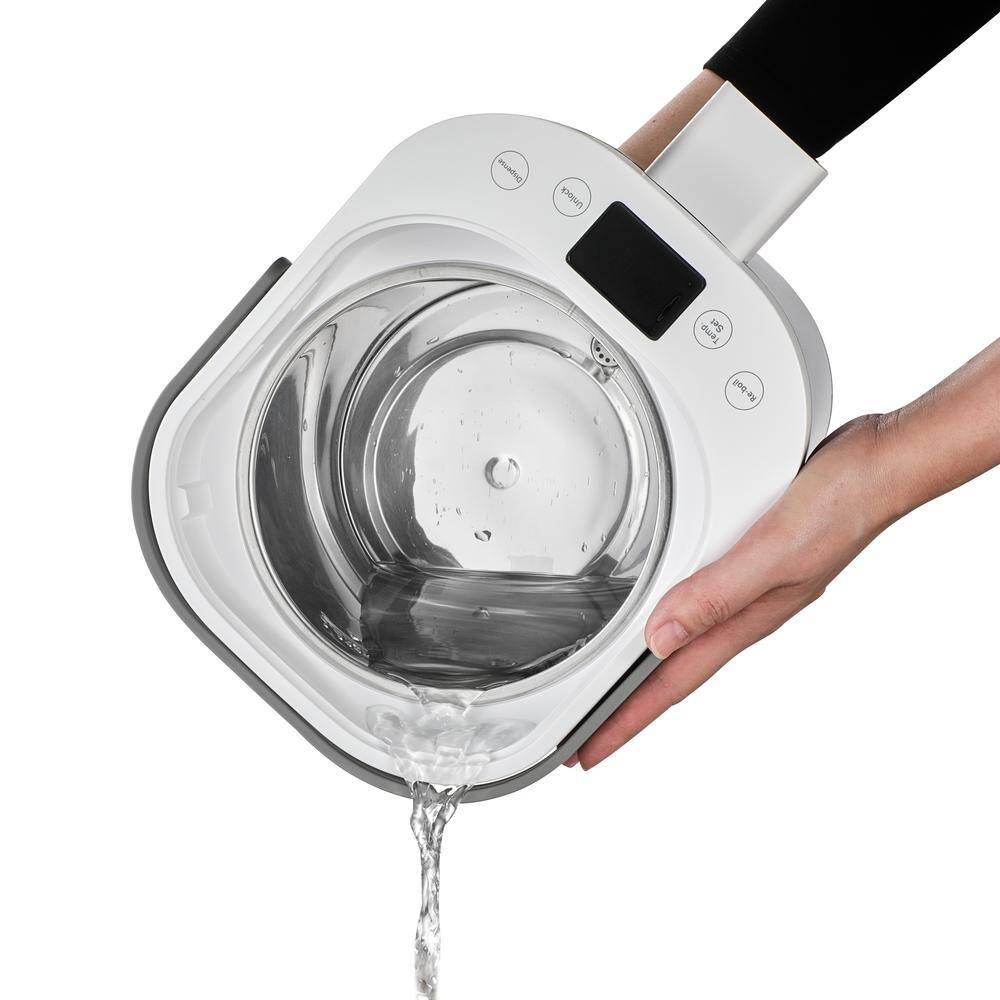 13.5-Cup Silver Stainless Steel Digital Electric Kettle