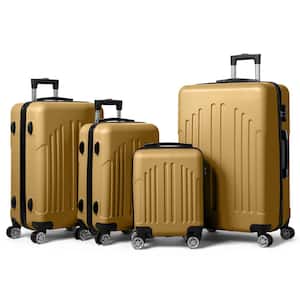 Nested Hardside Luggage Set in Yellow, 3 Piece - TSA Compliant