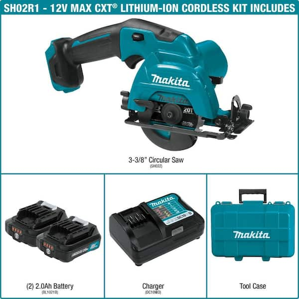 12V max CXT Lithium-Ion Cordless 3-3/8 in. Circular Saw Kit, Case (2.0Ah)