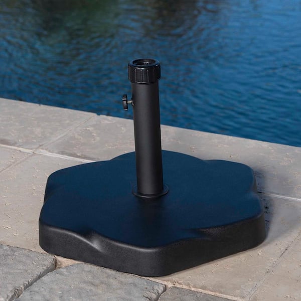 66 pound concrete patio umbrella stand bases 66 lb. Hex Shape Concrete Patio Umbrella Base 18.90 in. Black OUT-D-751