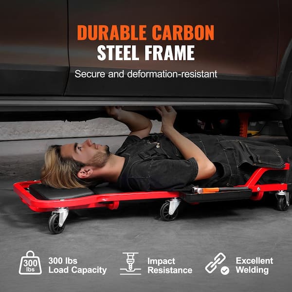 VEVOR Mechanic Garage Creeper,44-In.,300 lbs. Capacity