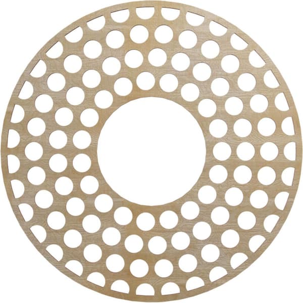 Ekena Millwork 0.375 in. x 24 in. x 24 in. Wood (Birch) Medallion Moulding