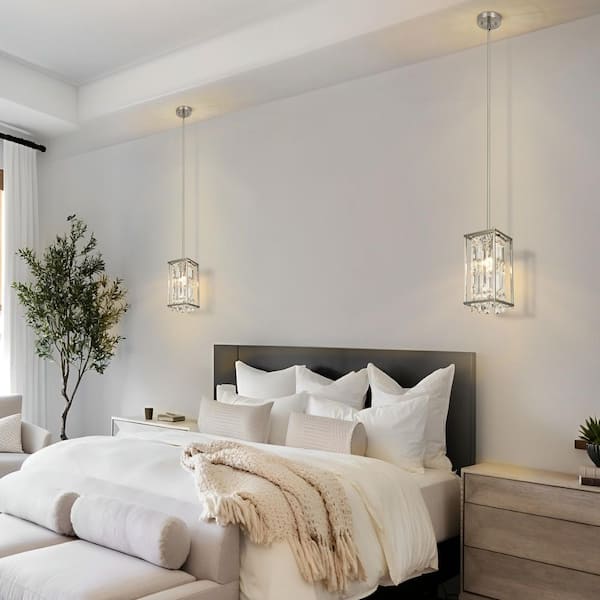Henveton Jasslynn 60 Watt 1 Light Brushed Nickel Luxury
