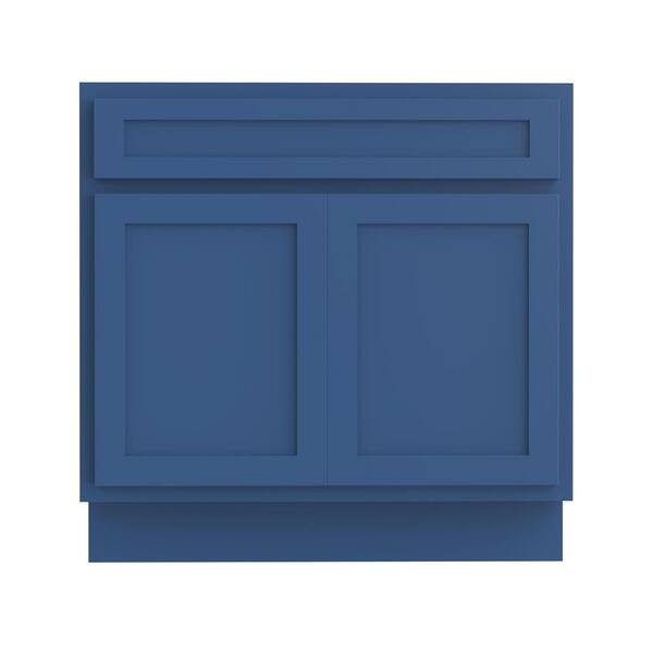 Vanity Art 39 in. W. x 21 in. D x 32.5 in. H 2-Doors Bath Vanity Cabinet without Top in Blue