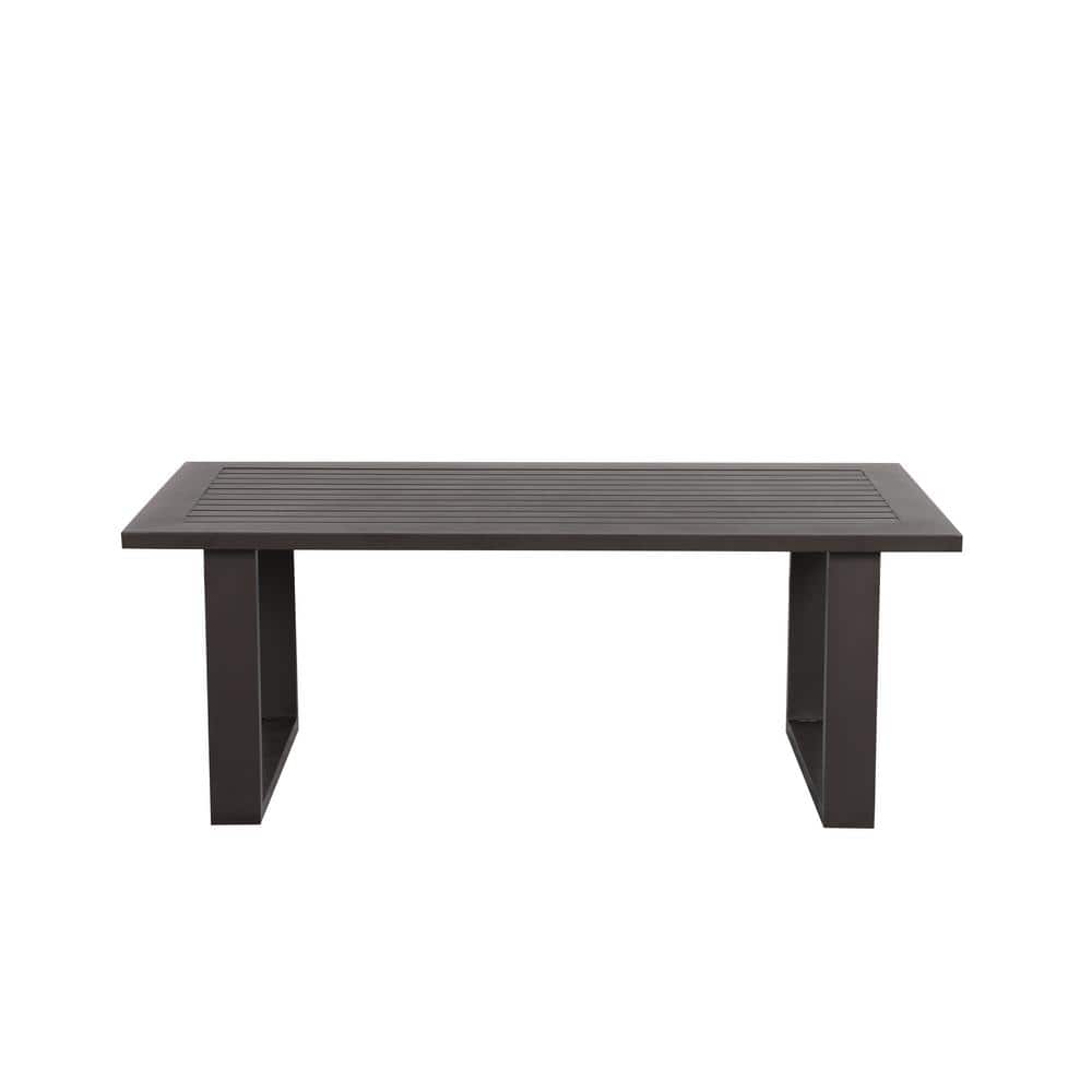 Atlantis Gray Rectangular Aluminium Outdoor Coffee Table