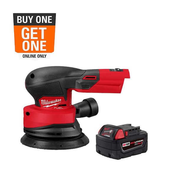 M18 18V Lith-Ion Brushless Cordless FUEL 5 in. Random Orbit Sander w/ (1) 5.0 Ah Battery