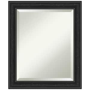 Shipwreck Black Narrow 20 in. H x 24 in. W Framed Wall Mirror