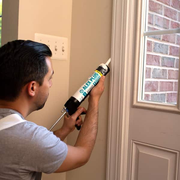 DAP - Alex Plus 10.1 oz. White Acrylic Latex Caulk Plus Silicone
