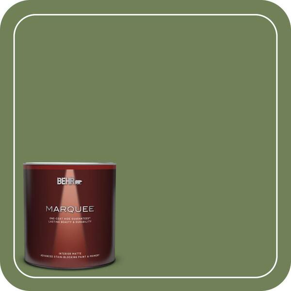 BEHR MARQUEE 1 Qt. #MQ6-47 Terrain One-Coat Hide Matte Interior Paint & Primer
