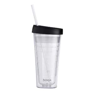 18 oz. Durable Clear Plastic Insulated Tumbler