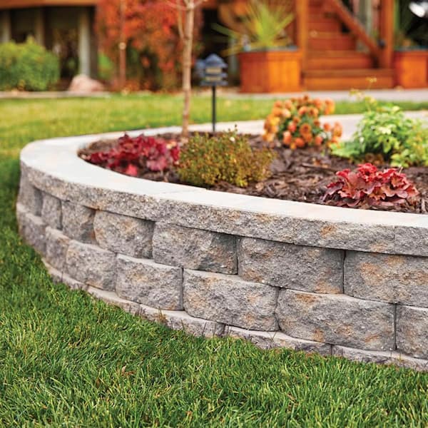 Oldcastle 4 in. H x 11.75 in. W x 7.75 in. D Napoli Concrete
