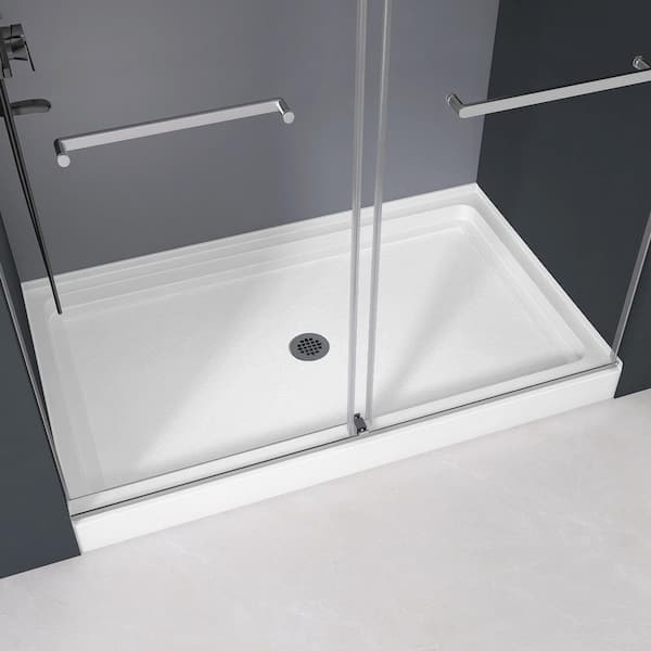 Zeafive Cova 60 in. L x 36 in. W Alcove Single Threshold Shower