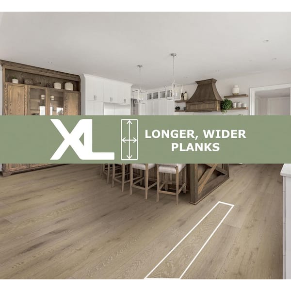 Lynx 30 MIL x 9.45 in. W x 74.4 in. L Click Lock Waterproof Luxury Vinyl Plank Flooring (24.41 sq. ft./Case)