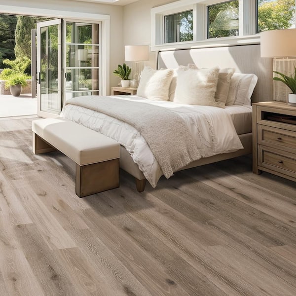 Hickory Haze 28 MIL x 7.76 in. W x 60 in. L Click-Lock Waterproof Luxury Vinyl Plank Flooring (25.87 sq. ft.