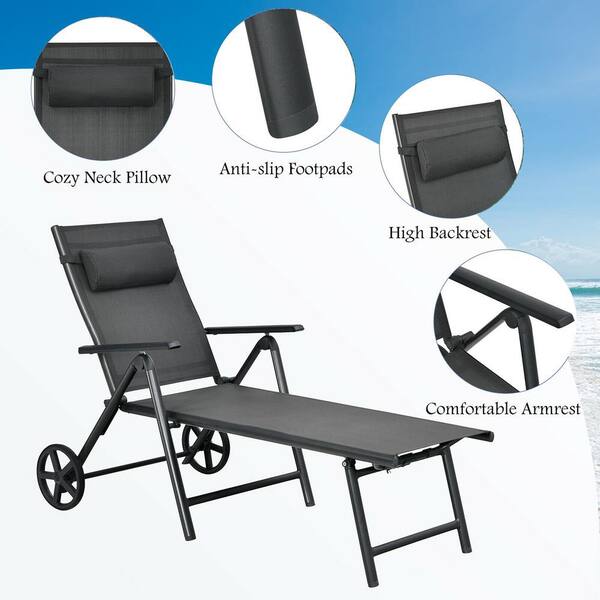 Esright outdoor discount chaise lounge chair