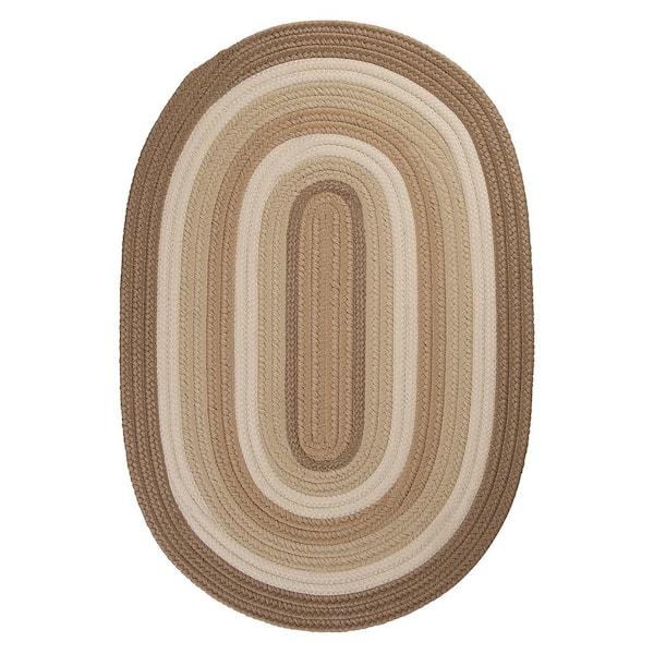Home Decorators Collection Frontier Neutral 2 ft. x 3 ft. Oval Braided Area Rug
