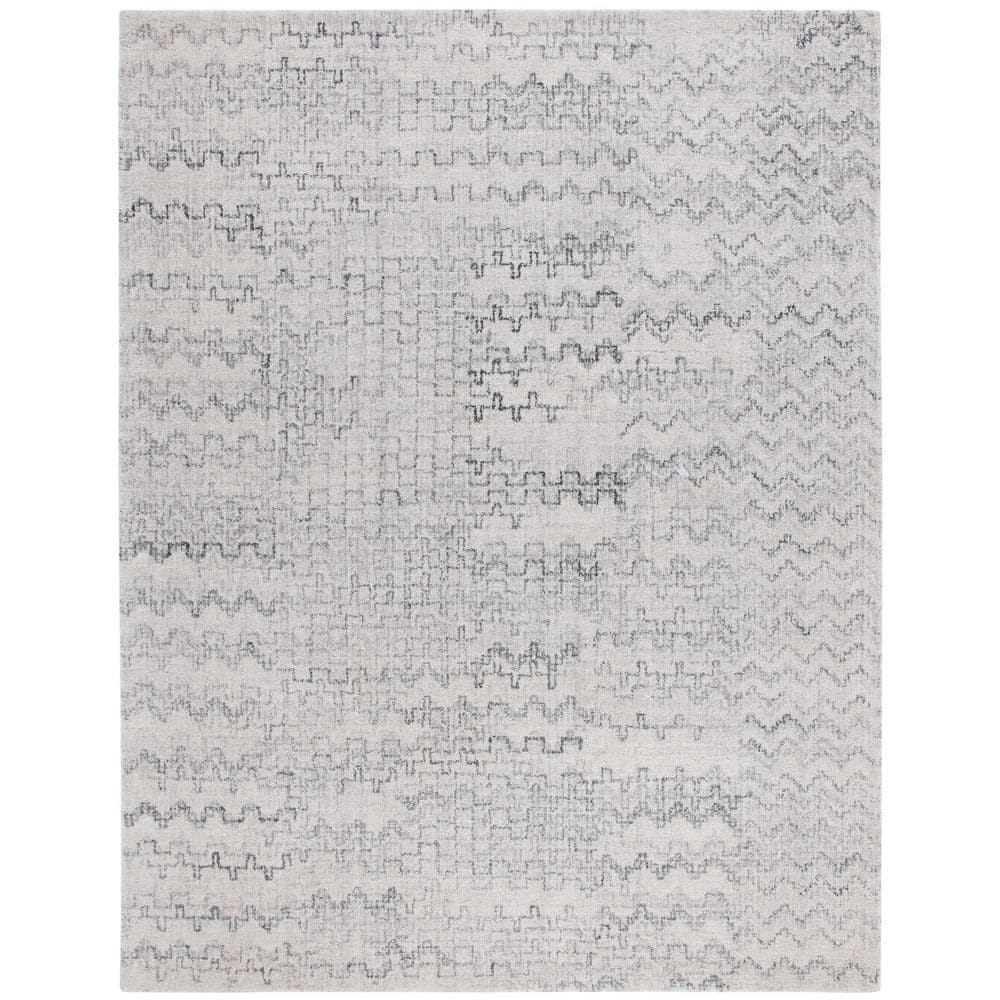 Marquee 8 ft. x 10 ft. Gray/Ivory Geometric Chevron Area Rug price history on PriceWatchPro