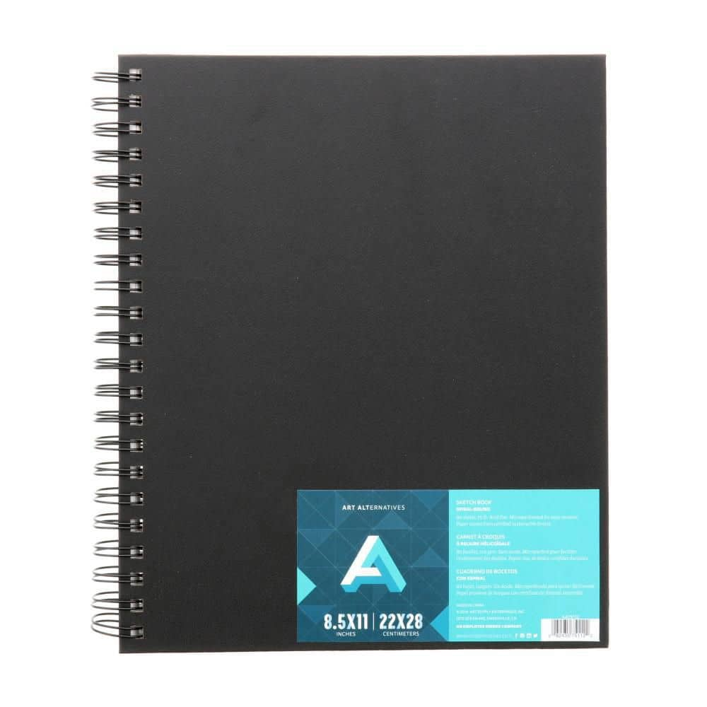 Art Alternatives 8.5 in. x 11 in. Spiral-Bound Sketch Book 75112 - The ...