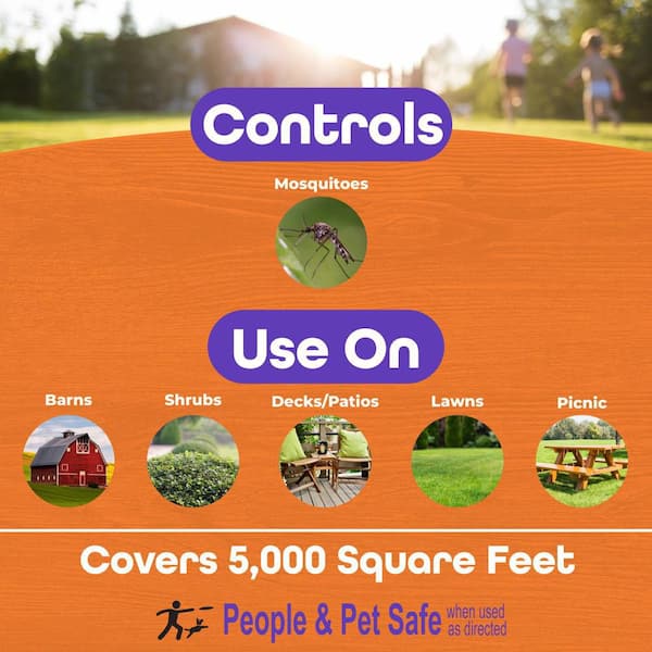 Bonide Mosquito Beater, 32 oz. Ready-to-Spray Area Mosquito and Insect Repellent for Outdoor Use, People and Pet Safe