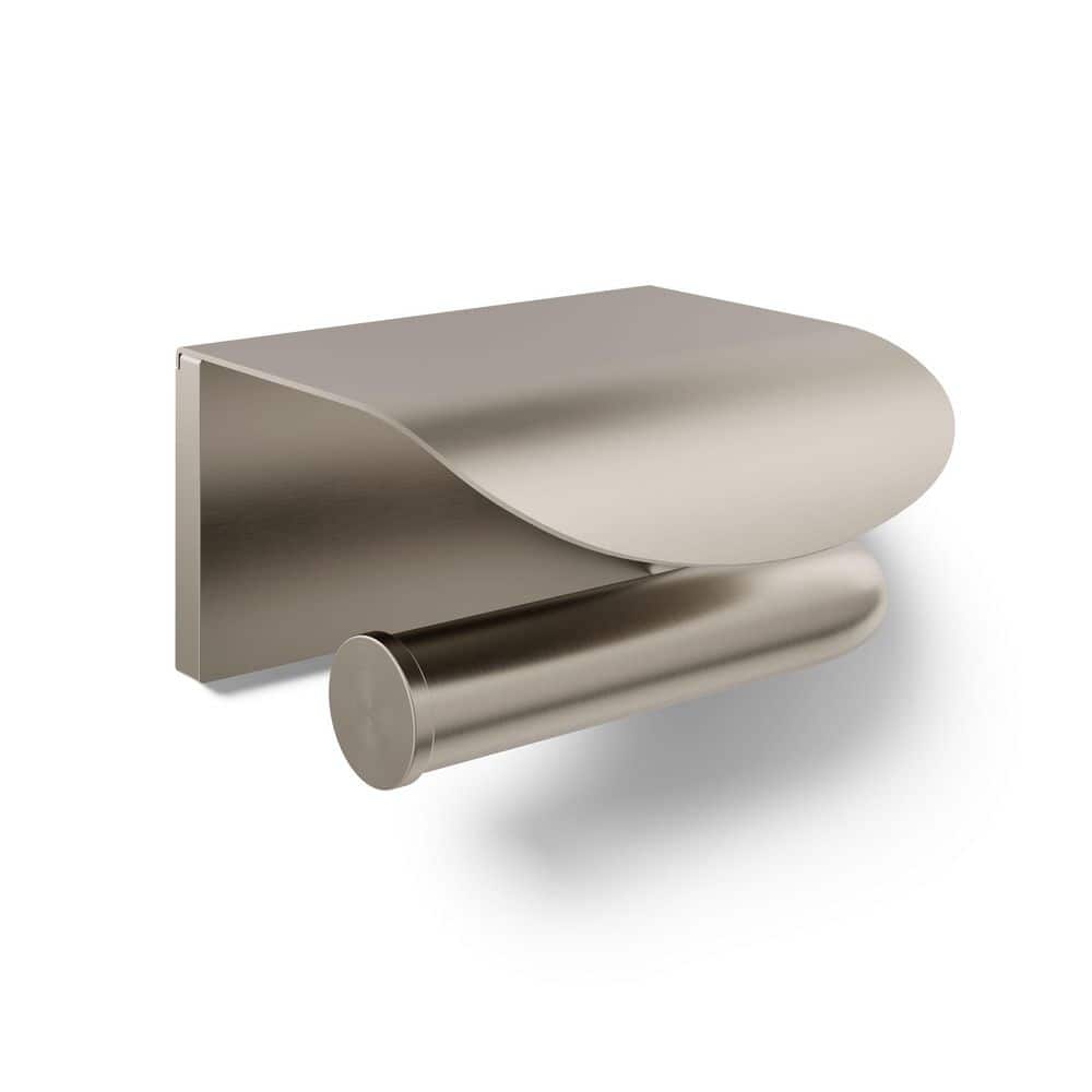 Avid Covered Toilet Paper holder in Vibrant Brushed Nickel