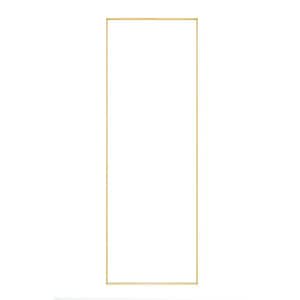 24 in. W x 65 in. H Full Length Rectangular Framed Gold Mirror with Stand for Living Room, Vanity, Bedroom